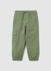 OVS Children'S Elasticated Green Cotton Trousers