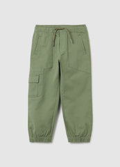 OVS Children'S Elasticated Green Cotton Trousers