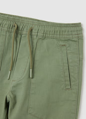 OVS Children'S Elasticated Green Cotton Trousers