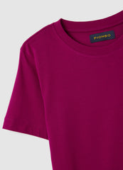 OVS Purple Pure Cotton Regular Fit T-Shirt