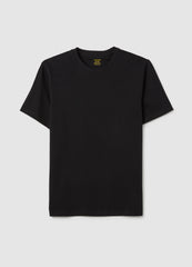 OVS Black Cotton Regular Fit T-Shirt
