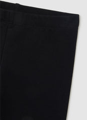 OVS Pink Cotton Girl'S Outfit With Black Stitch Print Leggings