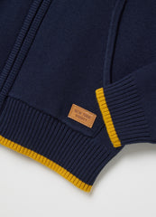 OVS Children'S Blue Pure Cotton Cardigan Regular Fit