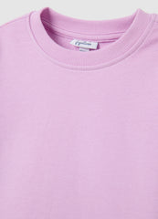 OVS Girls' Pink Pure Cotton Sweatshirt With Regular Fit