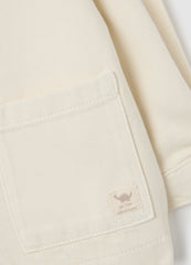 OVS Beige Jacket With Brown Collar For Boys