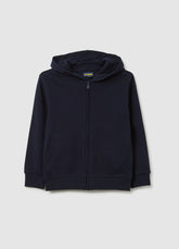 OVS Children'S Regular Fit Blue Cotton Hoodie
