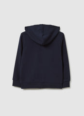 OVS Children'S Regular Fit Blue Cotton Hoodie