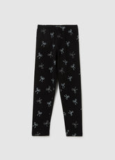 OVS Girls' Black Skinny Fit Cotton Leggings