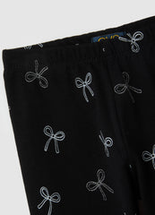 OVS Girls' Black Skinny Fit Cotton Leggings