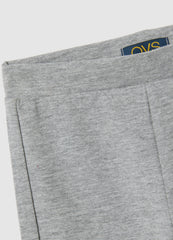 OVS Girls' Grey Cotton Blend Flare Trousers