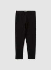 OVS Girls' Cotton Black Skinny Stretch Leggings