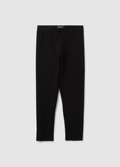 OVS Girls' Cotton Black Skinny Stretch Leggings