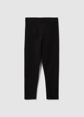 OVS Girls' Cotton Black Skinny Stretch Leggings