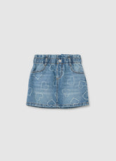 OVS Girls' Regular Fit Blue Denim Skirt