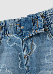 OVS Girls' Regular Fit Blue Denim Skirt