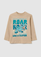 OVS Children'S Beige Long Sleeve Cotton Top