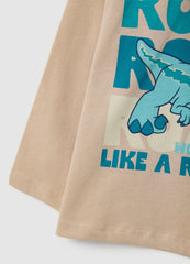 OVS Children'S Beige Long Sleeve Cotton Top