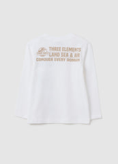 OVS Children'S Pure Cotton White Regular Fit T-Shirt With Jurassic World Print