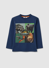 OVS Blue Pure Cotton Children'S T-Shirt - Regular Fit