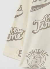 OVS Children'S Beige Pure Cotton Regular Fit T-Shirt