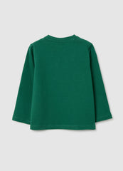 OVS Children'S T-Shirt In Pure Green Cotton Regular Fit