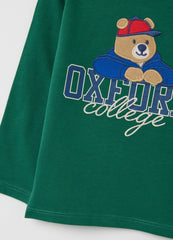 OVS Children'S T-Shirt In Pure Green Cotton Regular Fit