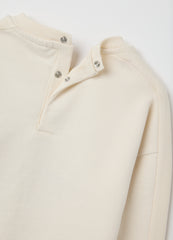 OVS Beige Regular Fit Pure Cotton Children'S Sweatshirt With Teddy Bear