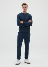 OVS Men'S Blue Cotton Blend Joggers, Regular Fit