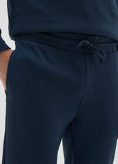 OVS Men'S Blue Cotton Blend Joggers, Regular Fit