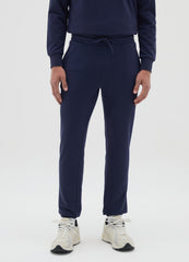 OVS Men'S Blue Cotton Blend Joggers Regular Fit