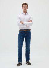 OVS Men'S Regular Fit Blue Denim Jeans