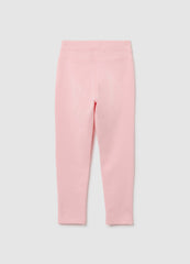 OVS Girl'S Pink Slim Fit Cotton Leggings