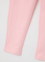 OVS Girl'S Pink Slim Fit Cotton Leggings