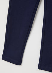 OVS Girls' Blue Cotton Slim Fit Leggings