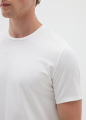 OVS Men'S White Stretch Cotton T-Shirt