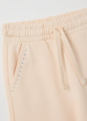 OVS Girls' Pure Cotton Beige Regular Fit Trousers