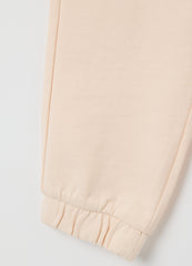 OVS Girls' Pure Cotton Beige Regular Fit Trousers