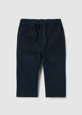 OVS Children's Blue Cotton Trousers Regular Fit