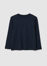 OVS Children'S Blue Cotton Regular Fit Sweater