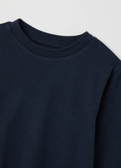 OVS Children'S Blue Cotton Regular Fit Sweater