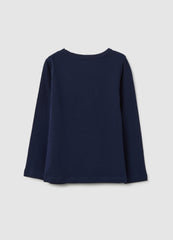 OVS Blue Regular Fit Cotton Girl'S Top