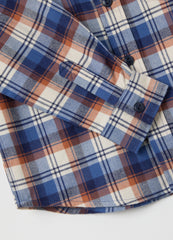 OVS Boys' Multicolour Pure Cotton Shirt Regular Fit