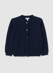 OVS Girls' Blue Pure Cotton Cardigan With Regular Fit