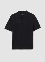 OVS Black Pure Cotton Polo Regular Fit