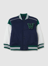 OVS Children'S Jacket In Blue Multicolour Regular Fit Fabric