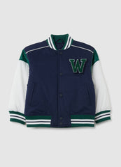 OVS Children'S Jacket In Blue Multicolour Regular Fit Fabric