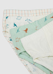 OVS Multi-Pack Set Of Children'S Briefs In Pure Multicolour Cotton