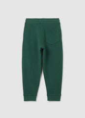 OVS Children'S Green Regular Fit Jogger Trousers In Pure Cotton