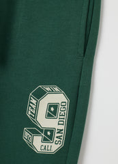 OVS Children'S Green Regular Fit Jogger Trousers In Pure Cotton