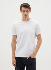 OVS White Pure Cotton Regular Fit T-Shirt